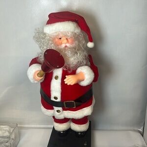 Vintage‎ Motion-ettes Santa holding a light up bell and motion head movement.